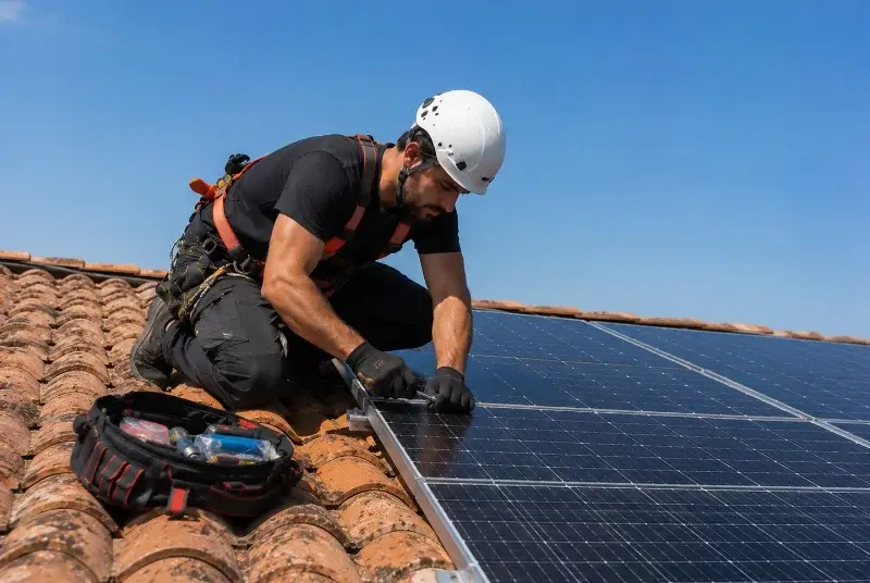 Maintenance et monitoring de panneaux solaires à Bourg-des-Comptes